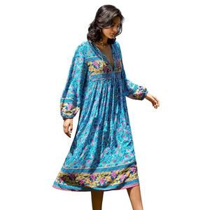 💕 Adorable Boho maxi dress by R.Vivimos! Sz L